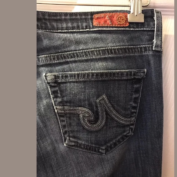 AG Adriano Goldschmied The Bell Bottom Jeans Flare Denim Low Rise Flattering - Picture 8 of 11